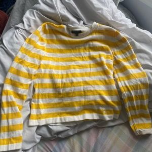 Yellow striped Burberry sweater size medium but fits like a small.